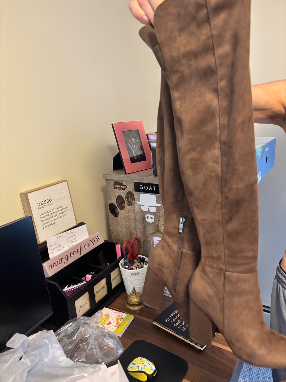 Nine West Dark Brown Shoe Box (Naomi S2)